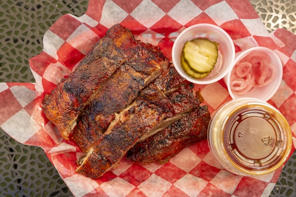Artisanal smokehouse barbecue platter feast